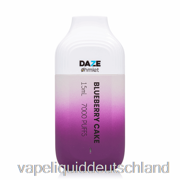 7 Daze Ohmlet 7000 0 % Nikotinfreie Einweg-Vape-Flüssigkeit Mit Heidelbeerkuchen